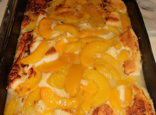 This is the easiest cobbler I have ever made and the tastiest. And guilt free for diabetics like my husband and myself.