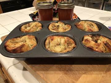 Sausage Pizza Dough Rollups - SUPER FAST MEAL!