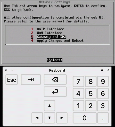 Figure 6 - Applying changes and rebooting