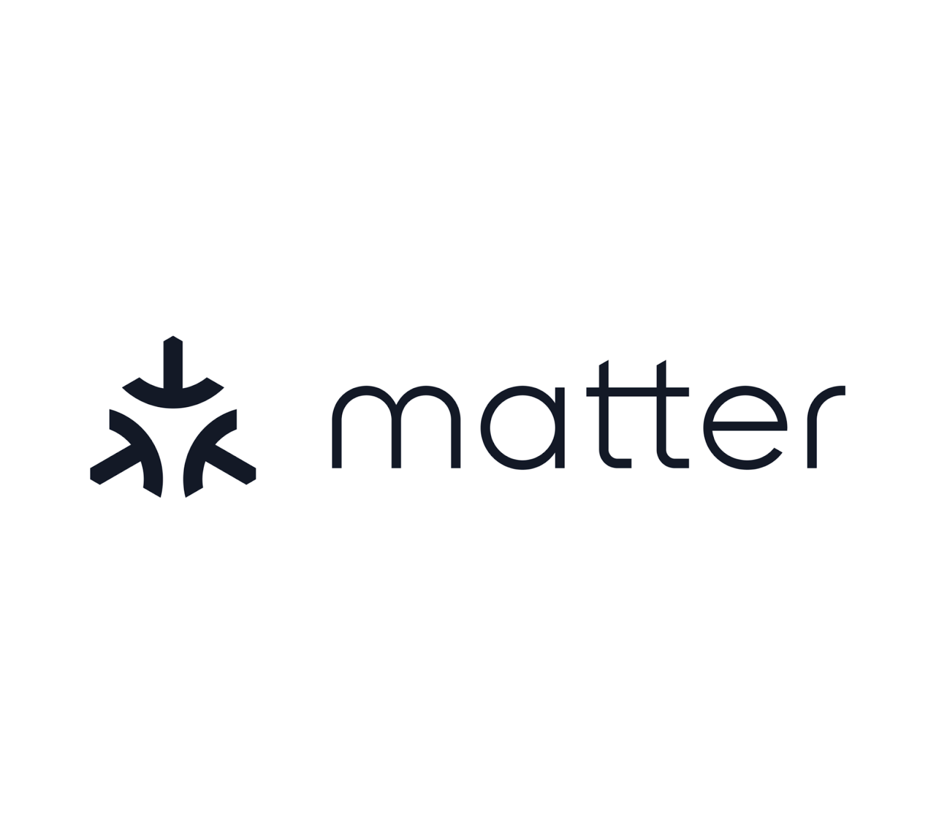 A logo badge representing the Matter smart home compatibility standard