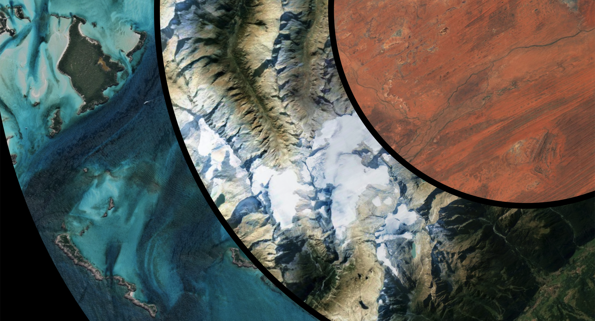 Satellite imagery of the Earth 