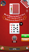 Blackjack 21 Casino Card Game Screenshot