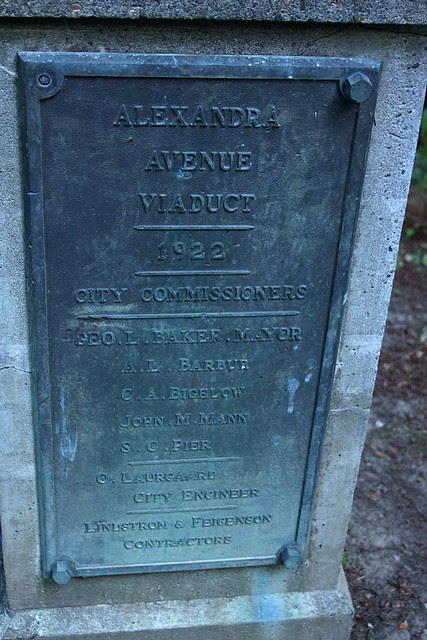 Dedication Plaque, Alexandra Avenue Bridge