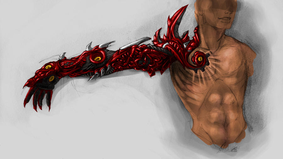 Demon Arm Concept by Jackalopette
