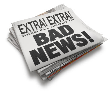 Image result for bad news images