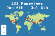 Locations of visitors to this page