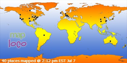 Profile Visitor Map - Click to view visits