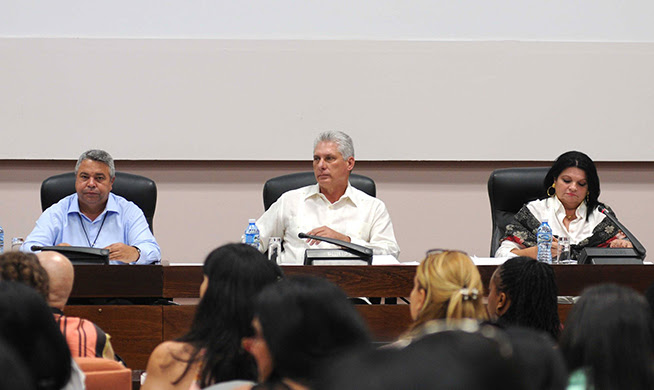Díaz-Canel en Conferencia del Sindicato de trabajadores de la cultura