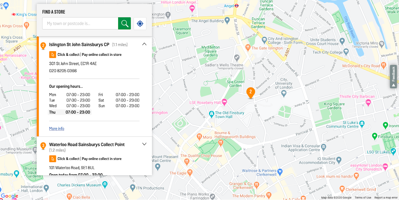 Argos map
