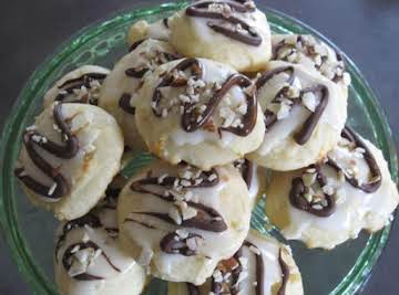 Ricotta Orange Cookies with Dark Chocolate & Hazelnuts