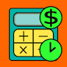 Paycheck calculator work hours icon