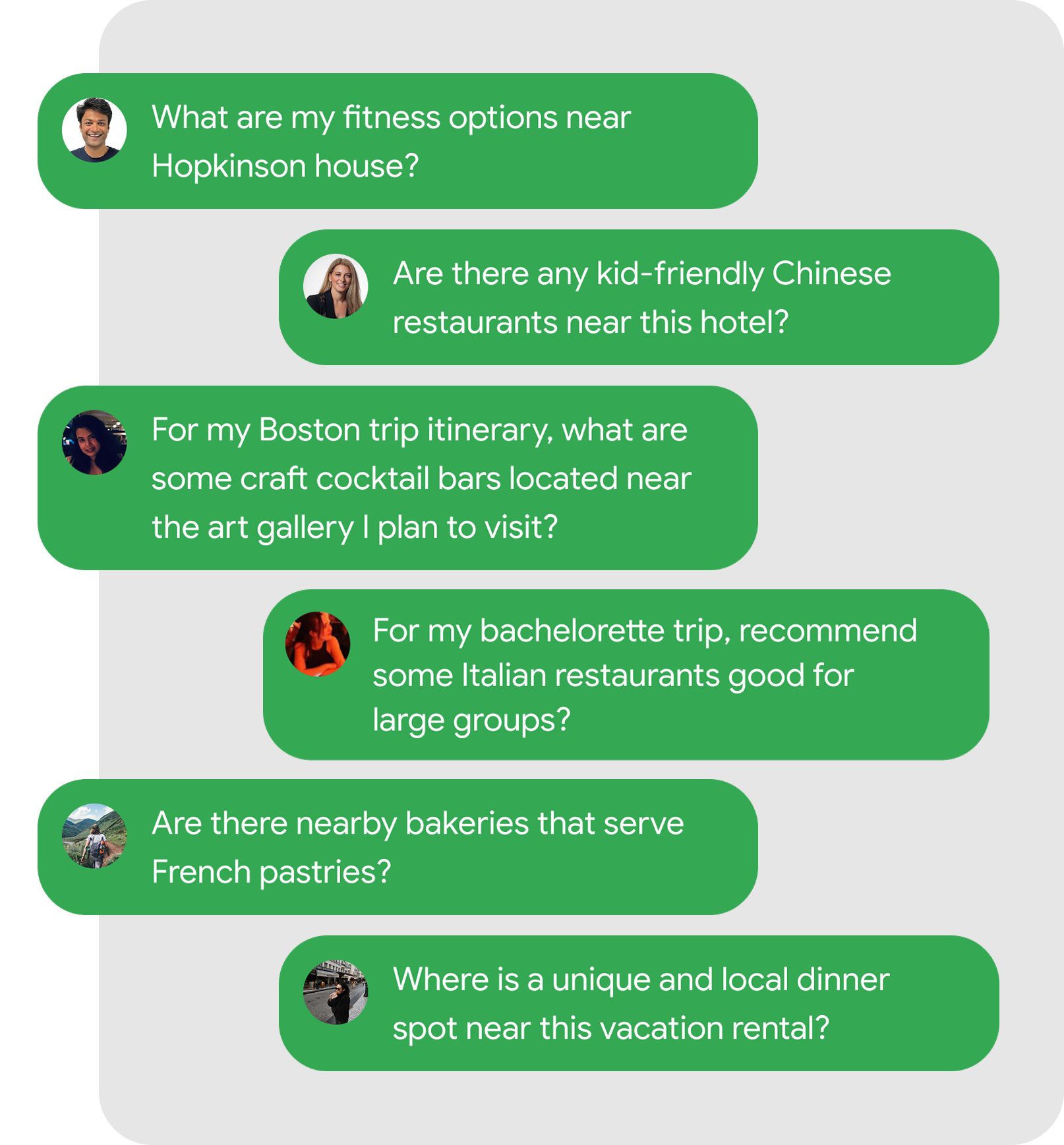 List of questions
