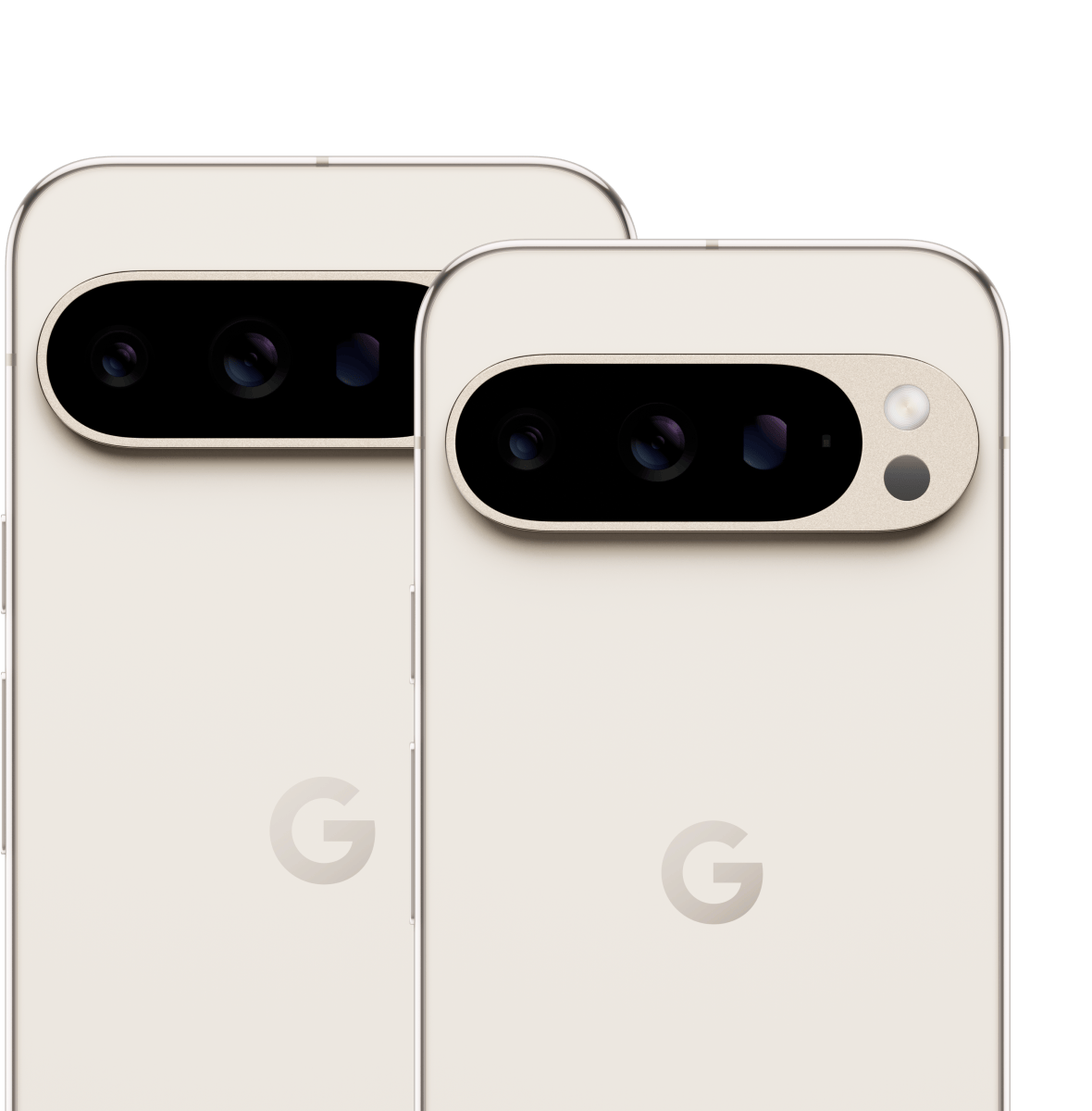 Google Pixel 9 Pro と Google Pixel 9 Pro XL の背面。
